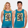 The Dance Of The Joker-Unisex-Basic-Tank-glitchygorilla