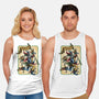 The Dance Of The Joker-Unisex-Basic-Tank-glitchygorilla