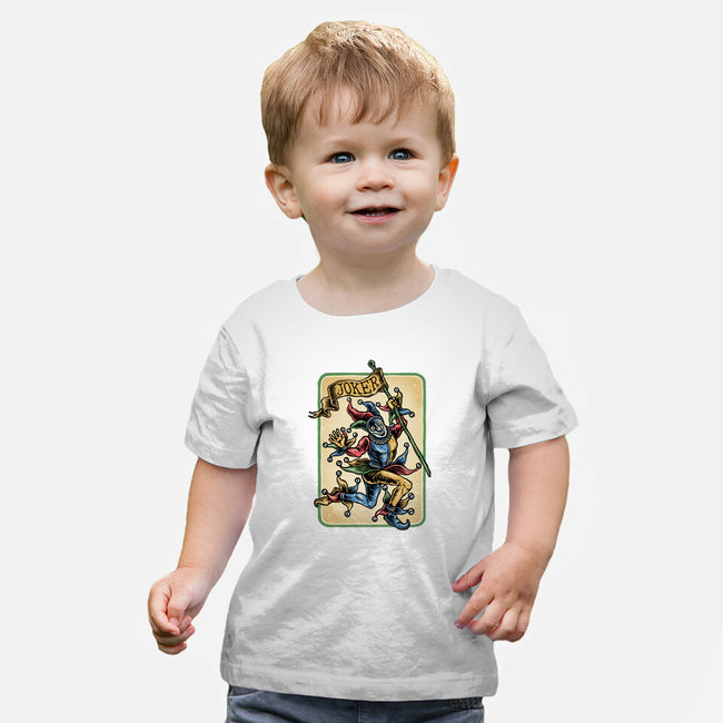 The Dance Of The Joker-Baby-Basic-Tee-glitchygorilla