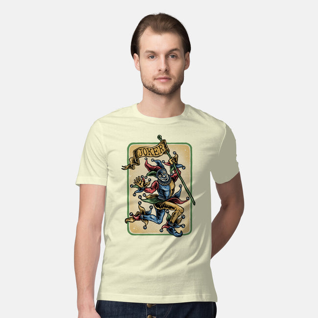 The Dance Of The Joker-Mens-Premium-Tee-glitchygorilla