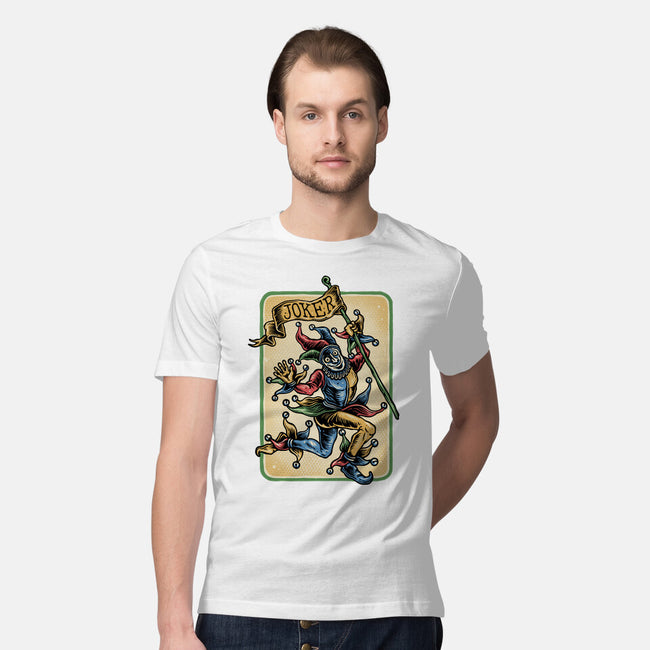 The Dance Of The Joker-Mens-Premium-Tee-glitchygorilla