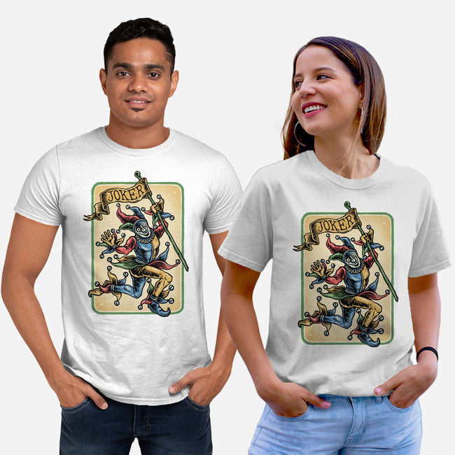 The Dance Of The Joker-Unisex-Basic-Tee-glitchygorilla