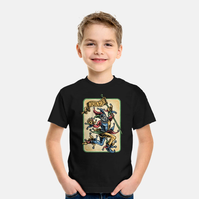 The Dance Of The Joker-Youth-Basic-Tee-glitchygorilla