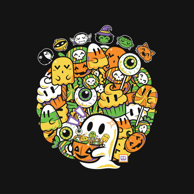Hallow-Doodle-Ween-None-Polyester-Shower Curtain-krisren28
