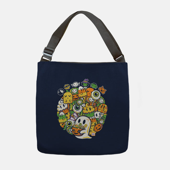 Hallow-Doodle-Ween-None-Adjustable Tote-Bag-krisren28