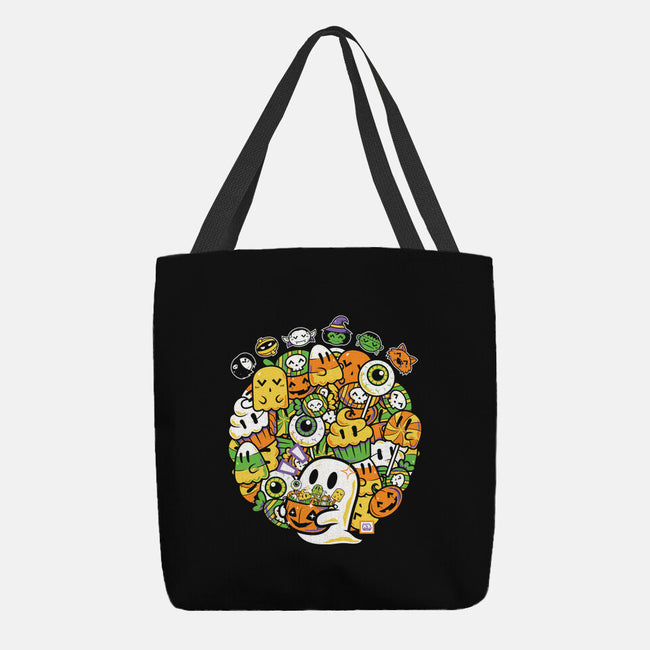 Hallow-Doodle-Ween-None-Basic Tote-Bag-krisren28