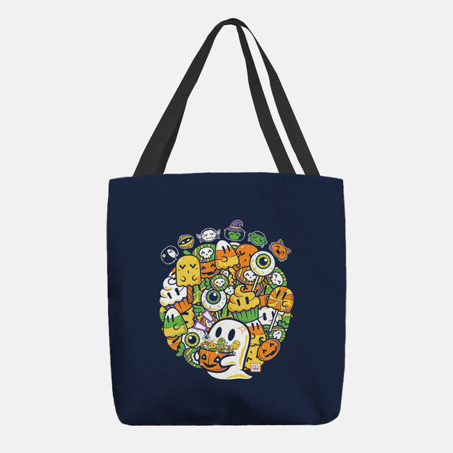 Hallow-Doodle-Ween-None-Basic Tote-Bag-krisren28