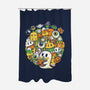 Hallow-Doodle-Ween-None-Polyester-Shower Curtain-krisren28
