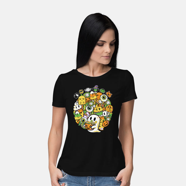 Hallow-Doodle-Ween-Womens-Basic-Tee-krisren28