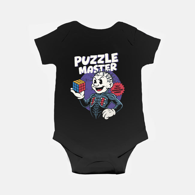 Puzzle Master-Baby-Basic-Onesie-Marinho