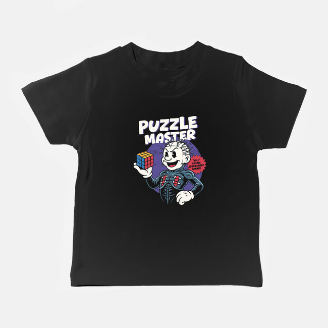 Puzzle Master-Baby-Basic-Tee-Marinho