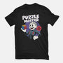 Puzzle Master-Unisex-Basic-Tee-Marinho