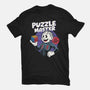 Puzzle Master-Womens-Fitted-Tee-Marinho