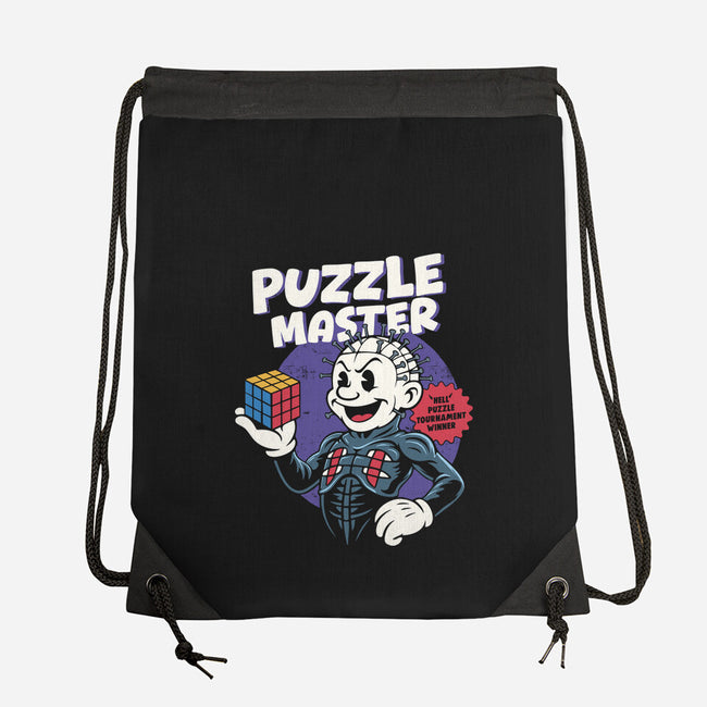 Puzzle Master-None-Drawstring-Bag-Marinho