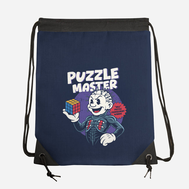 Puzzle Master-None-Drawstring-Bag-Marinho