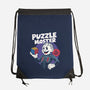 Puzzle Master-None-Drawstring-Bag-Marinho