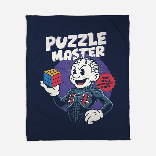 Puzzle Master-None-Fleece-Blanket-Marinho