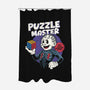 Puzzle Master-None-Polyester-Shower Curtain-Marinho