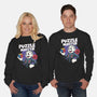 Puzzle Master-Unisex-Crew Neck-Sweatshirt-Marinho