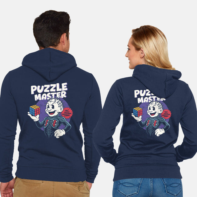 Puzzle Master-Unisex-Zip-Up-Sweatshirt-Marinho