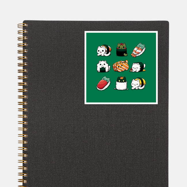 Japan Food Kittens-None-Glossy-Sticker-Vallina84