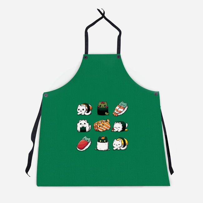 Japan Food Kittens-Unisex-Kitchen-Apron-Vallina84