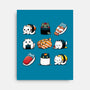 Japan Food Kittens-None-Stretched-Canvas-Vallina84