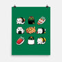 Japan Food Kittens-None-Matte-Poster-Vallina84