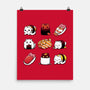 Japan Food Kittens-None-Matte-Poster-Vallina84