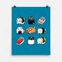 Japan Food Kittens-None-Matte-Poster-Vallina84