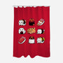 Japan Food Kittens-None-Polyester-Shower Curtain-Vallina84