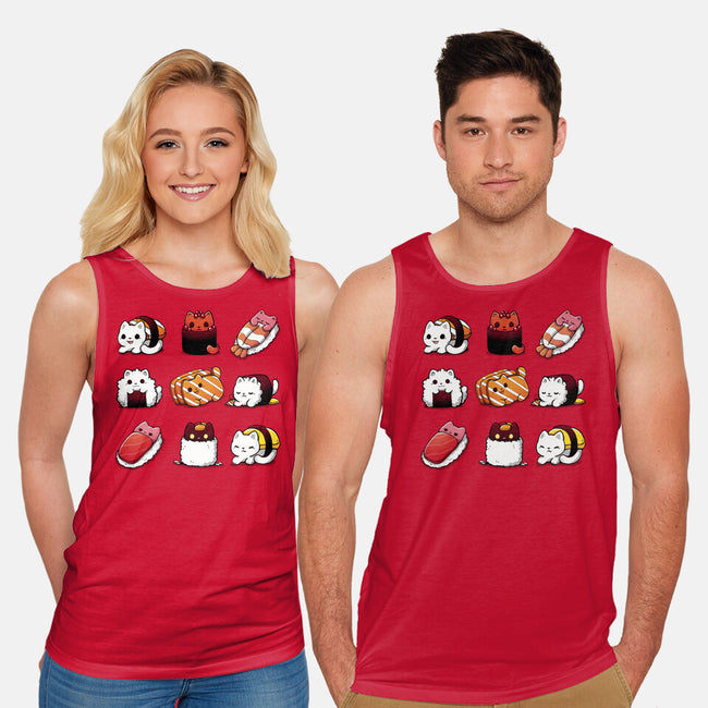 Japan Food Kittens-Unisex-Basic-Tank-Vallina84