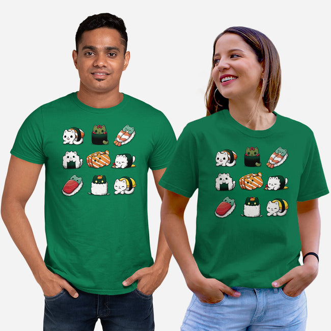Japan Food Kittens-Unisex-Basic-Tee-Vallina84