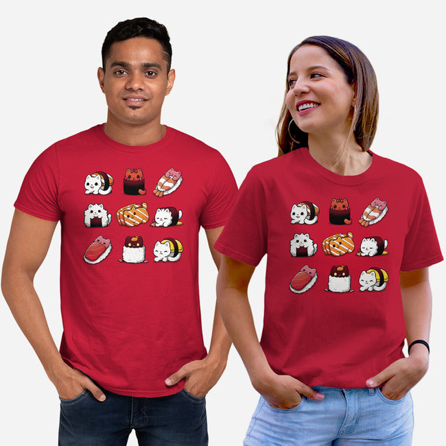Japan Food Kittens-Unisex-Basic-Tee-Vallina84