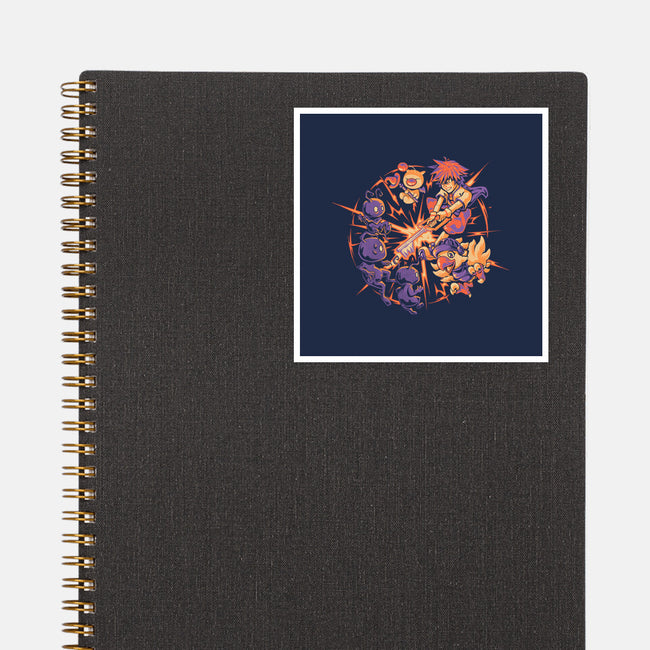 Keyblade Clash-None-Glossy-Sticker-eduely