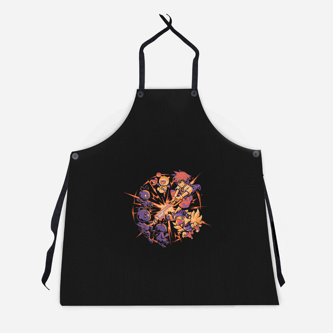 Keyblade Clash-Unisex-Kitchen-Apron-eduely