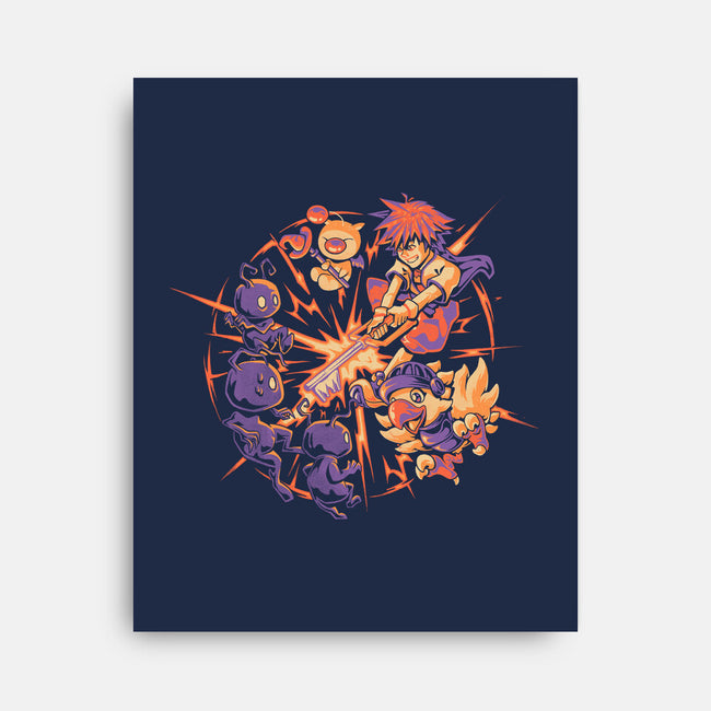 Keyblade Clash-None-Stretched-Canvas-eduely