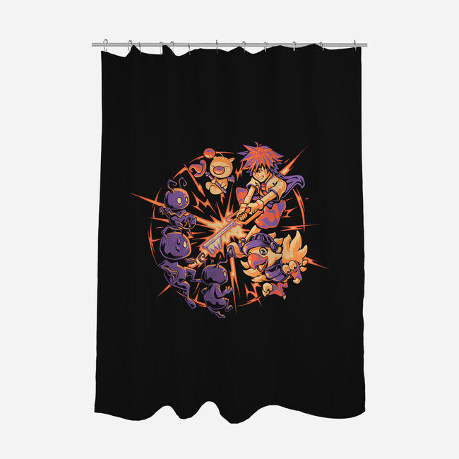 Keyblade Clash-None-Polyester-Shower Curtain-eduely