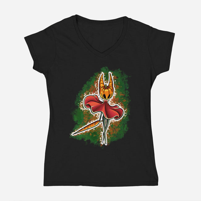 Pumpkinsong-Womens-V-Neck-Tee-nickzzarto