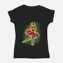 Pumpkinsong-Womens-V-Neck-Tee-nickzzarto