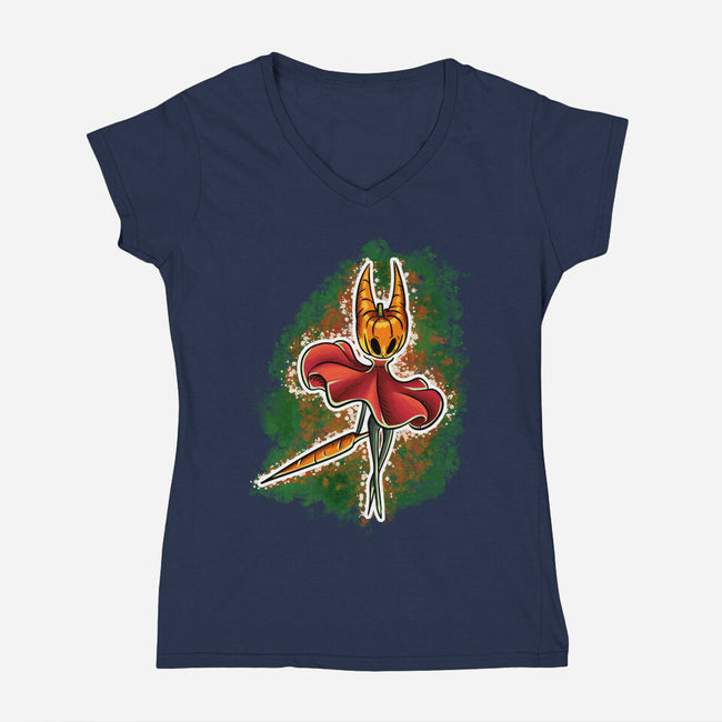 Pumpkinsong-Womens-V-Neck-Tee-nickzzarto