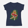 Pumpkinsong-Womens-V-Neck-Tee-nickzzarto