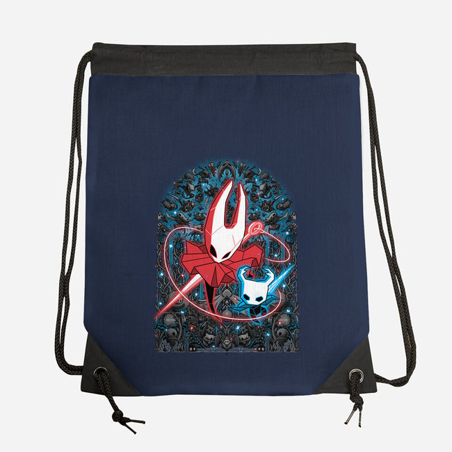 Mosaic Hornet-None-Drawstring-Bag-zybbhorn