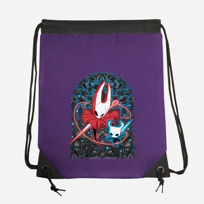 Mosaic Hornet-None-Drawstring-Bag-zybbhorn