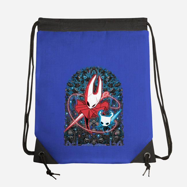 Mosaic Hornet-None-Drawstring-Bag-zybbhorn