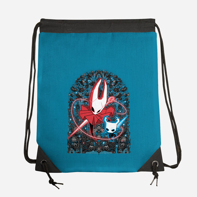Mosaic Hornet-None-Drawstring-Bag-zybbhorn
