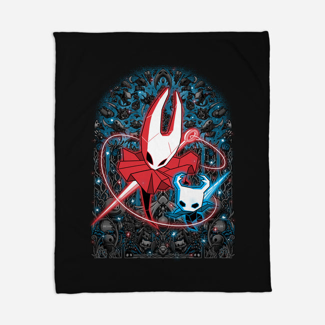 Mosaic Hornet-None-Fleece-Blanket-zybbhorn