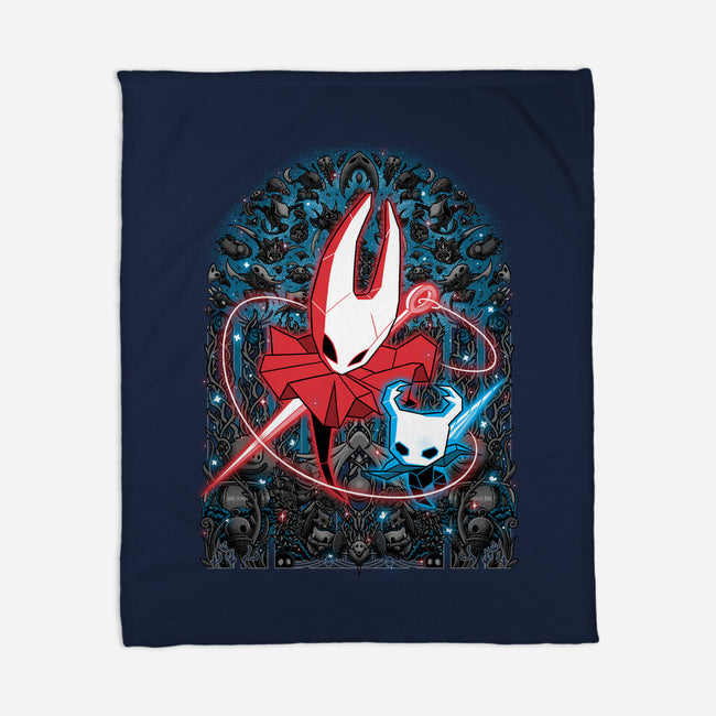 Mosaic Hornet-None-Fleece-Blanket-zybbhorn