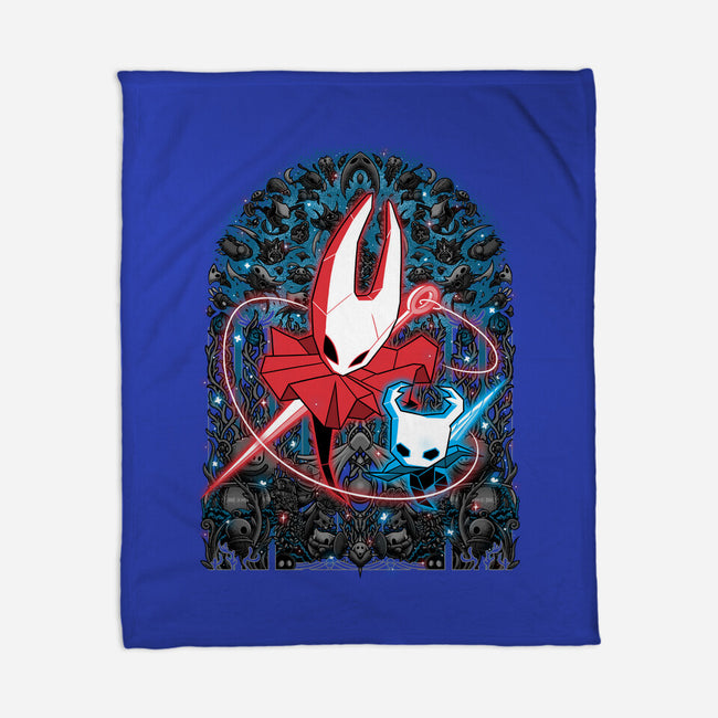 Mosaic Hornet-None-Fleece-Blanket-zybbhorn