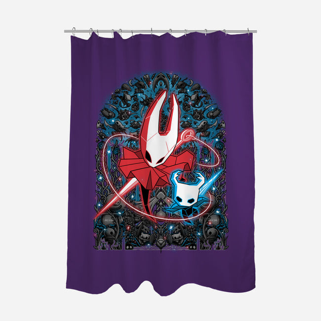 Mosaic Hornet-None-Polyester-Shower Curtain-zybbhorn